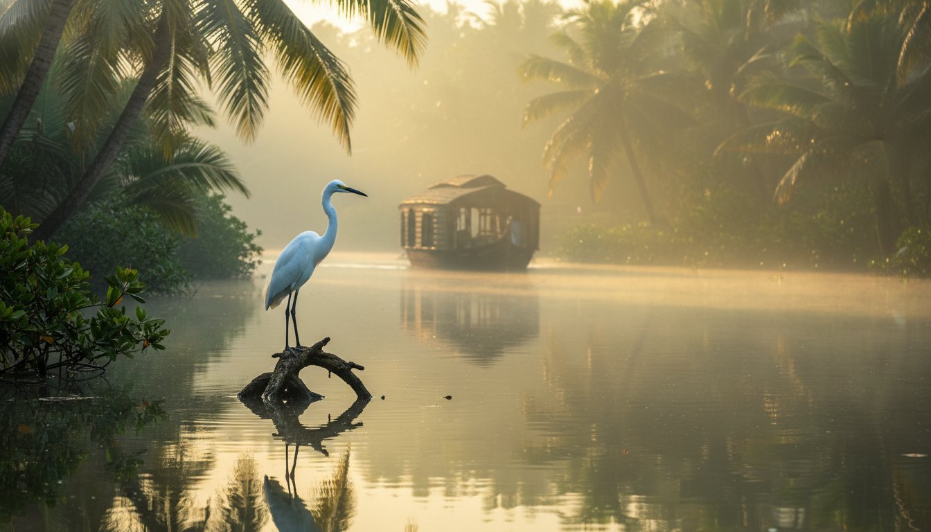 Spot Herons & Egrets: Kumarakom Bird Sanctuary Guide